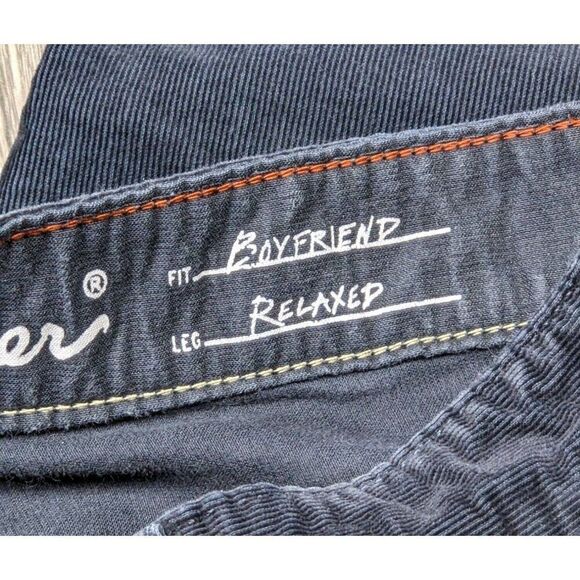 Eddie Bauer Womens Size 2 Boyfriend Fit Relaxed Leg Navy Blue Pants - Picture 5 of 12